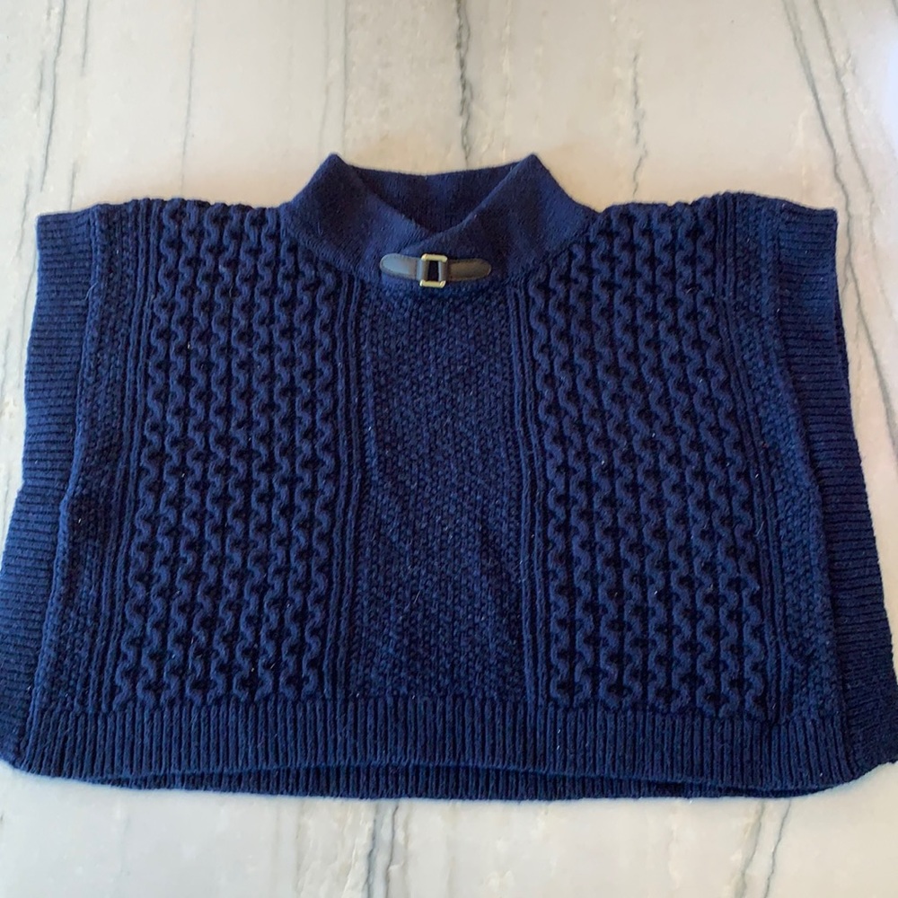 18-24M Janie and Jack Navy Poncho Sweater